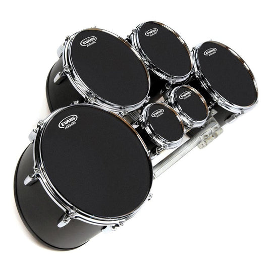Evans MX Black Marching Tenor Drum Head, 12 Inch