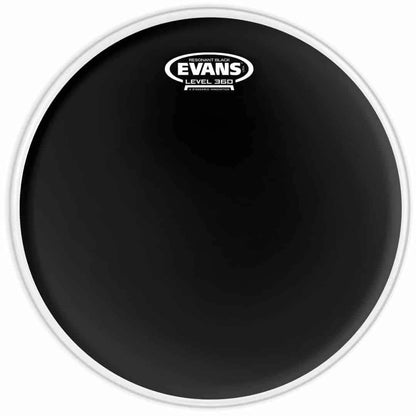 Evans 12 Inch Resonant Black Drumhead - Level 360 Technology, 1-Ply 7.5mil Film, Bright Tone, Wide Sustain, Uncoated Finish — view 5