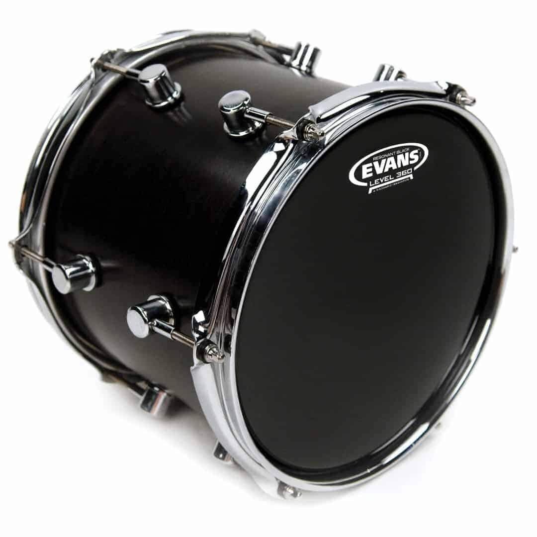 Evans 12 Inch Resonant Black Drumhead - Level 360 Technology, 1-Ply 7.5mil Film, Bright Tone, Wide Sustain, Uncoated Finish — view 6