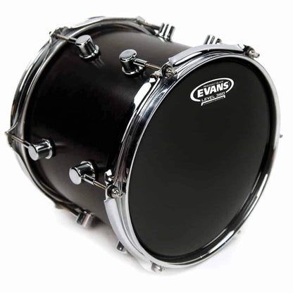 Evans 12 Inch Resonant Black Drumhead - Level 360 Technology, 1-Ply 7.5mil Film, Bright Tone, Wide Sustain, Uncoated Finish — view 6