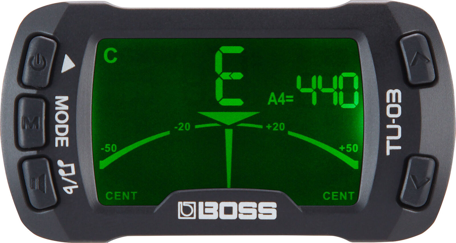 BOSS TU-03 Clip-On Tuner & Metronome - Compact Chromatic Tuner with Metronome for String Instruments — view 2