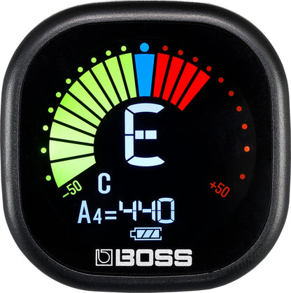 BOSS TU-05 Clip-On Tuner - USB Rechargeable, High-Contrast Display, 4 Tuning Modes, Long-Lasting Battery — view 2