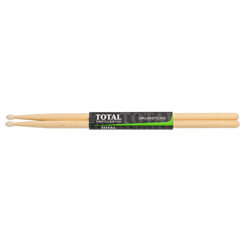 Total Percussion American Hickory Ultra 5A Drumsticks - 14.3 mm Diameter, 419 mm Length, Wood/Nylon Tip Options — view 3