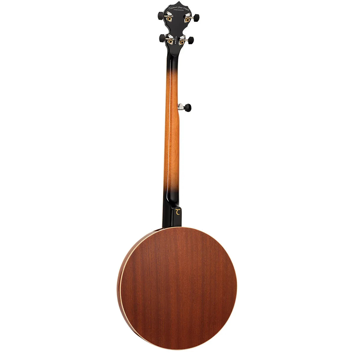Tanglewood Union Series 5 String Banjo TUB5, Mahogany Resonator, Purple Heart Fingerboard, Remo Ambassador Head, Vintage Burst Gloss Finish — view 2