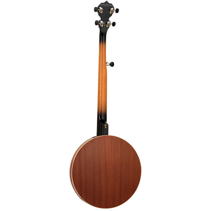 Tanglewood Union Series 5 String Banjo TUB5, Mahogany Resonator, Purple Heart Fingerboard, Remo Ambassador Head, Vintage Burst Gloss Finish — view 2