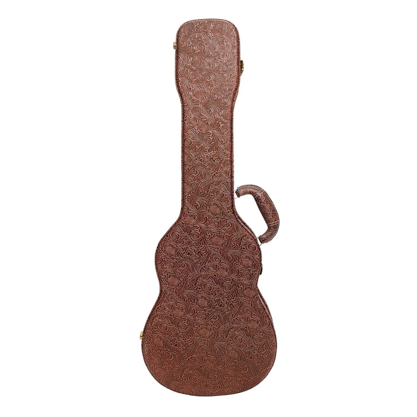 Tiki Deluxe Baritone Ukulele Hard Case Paisley Brown — view 2