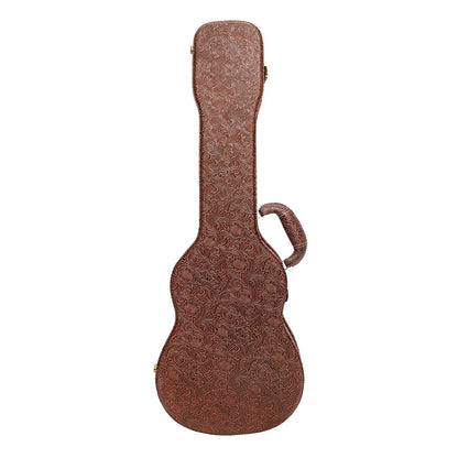 Tiki Deluxe Baritone Ukulele Hard Case Paisley Brown — view 2