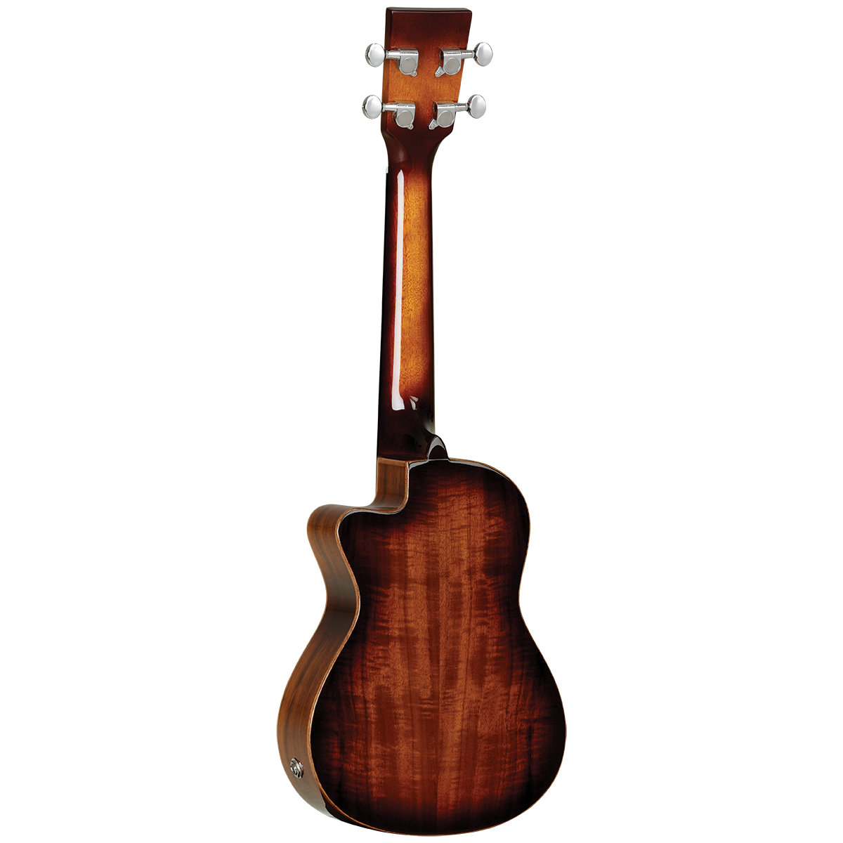 Tanglewood TUJ6CE Java Concert Cutaway / Electric Koa Burst Ukulele — view 2