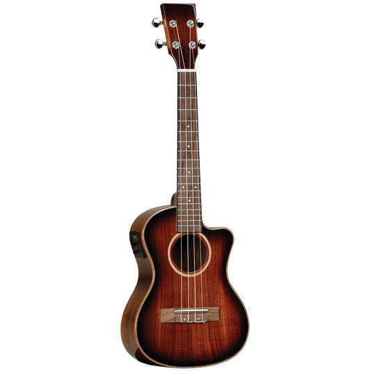 Tanglewood TUJ7CE Java Tenor Cutaway / Electric Koa Vintage Burst Ukulele