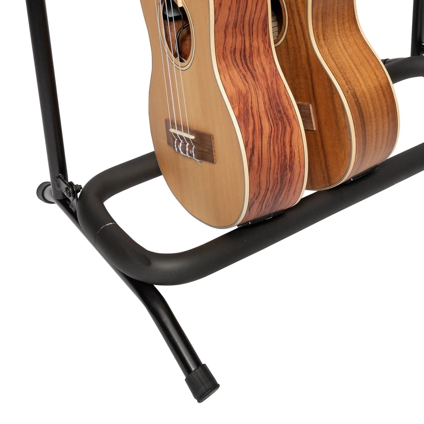 Tiki TUR-3 Multi-Rack Ukulele Stand for 3 Ukuleles, Foldable, Lightweight, Durable Steel Frame, Soft Rubber Foam Protection — view 4