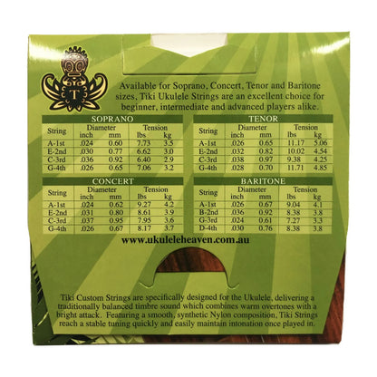 Tiki Concert Ukulele String Set GCEA Synthetic Nylon — view 2