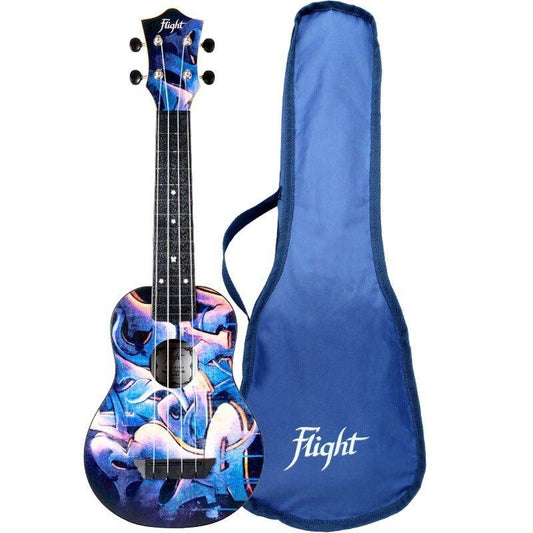 Flight TUS40 ABS Travel Soprano Ukulele Graffiti