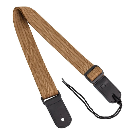 Tiki TUST-N4 Premium Nylon Ukulele Strap - Brown, 1.5" Wide, Adjustable up to 47"