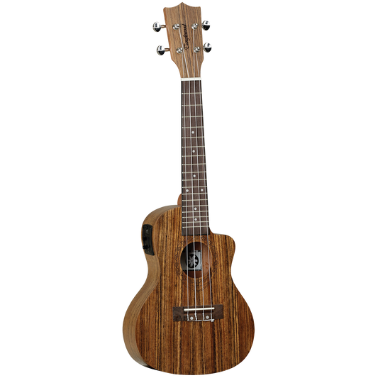Tanglewood TWT12E Tiare Concert Ukulele with Pickup and Deluxe Padded Gig Bag, Ovangkol Construction