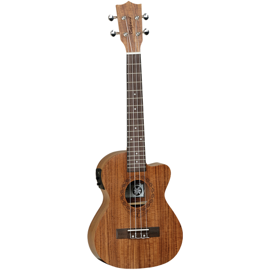 Tanglewood TWT17E Tiare Tenor Ukulele with Pickup Koa, Natural Satin Finish, Padded Gig Bag Included