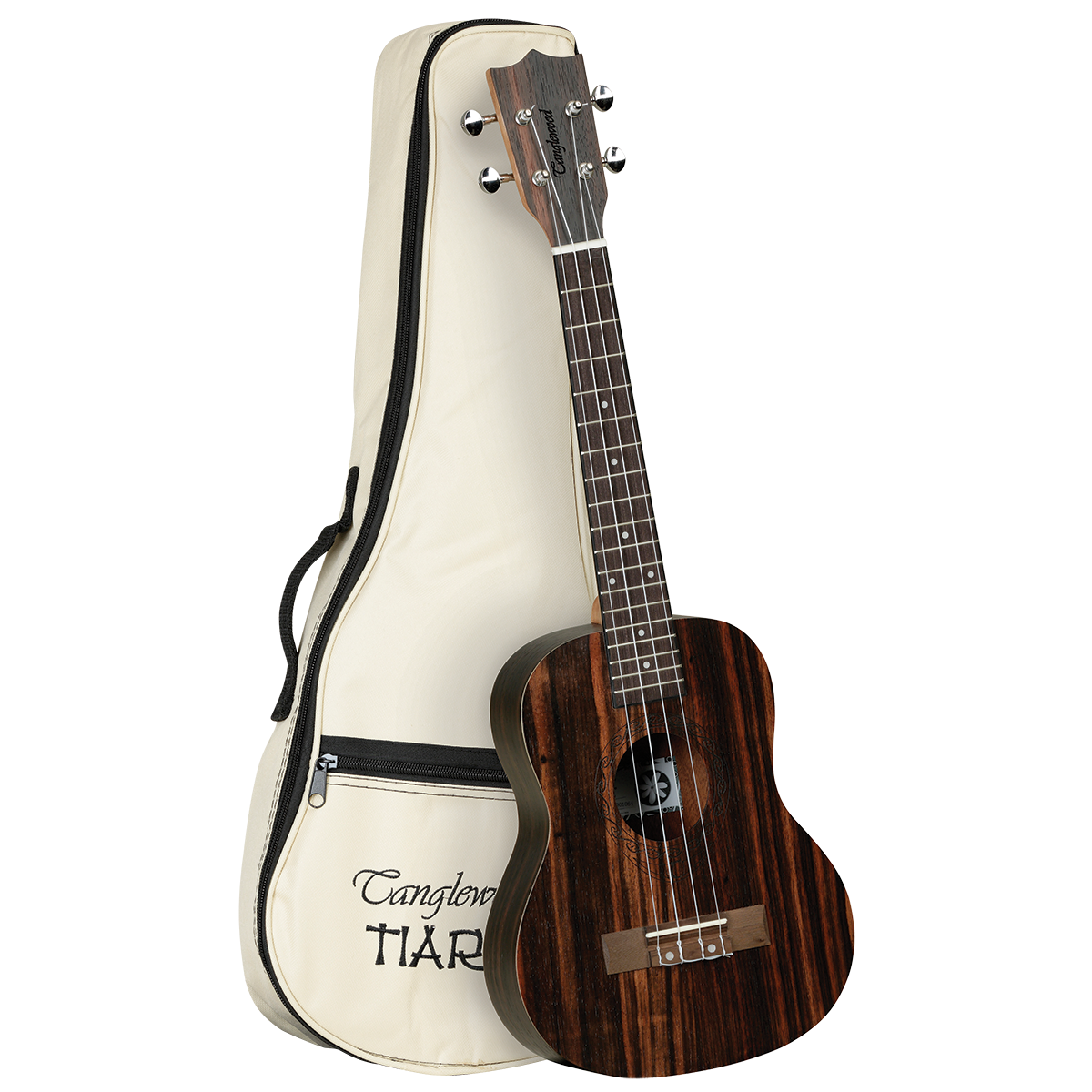 Tanglewood TWT19B Tiare Tenor Ukulele Figured Ebony with Gig Bag
