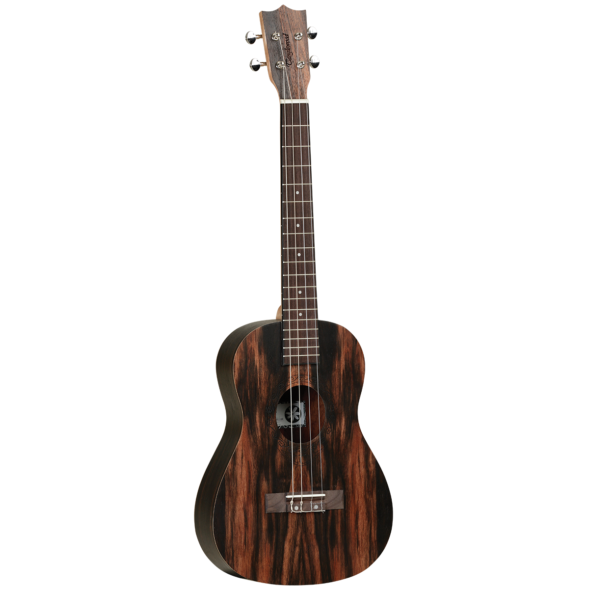 Tanglewood TWT20 Tiare Baritone Ukulele, Figured Ebony with Gig Bag