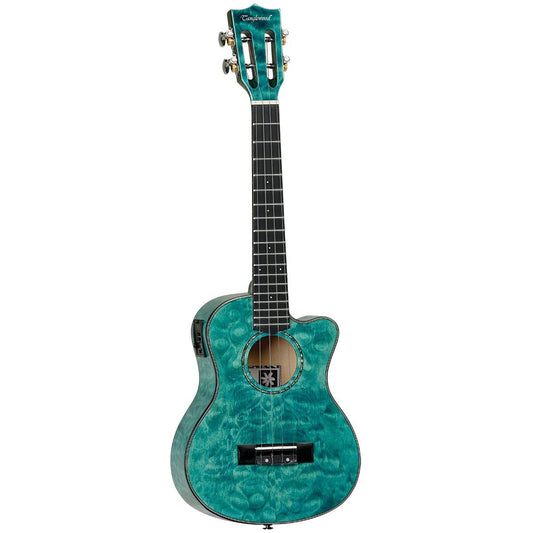Tanglewood TWT24E Tiare Tenor Cutaway Ukulele Quilted Maple Tahitian Coral Gloss