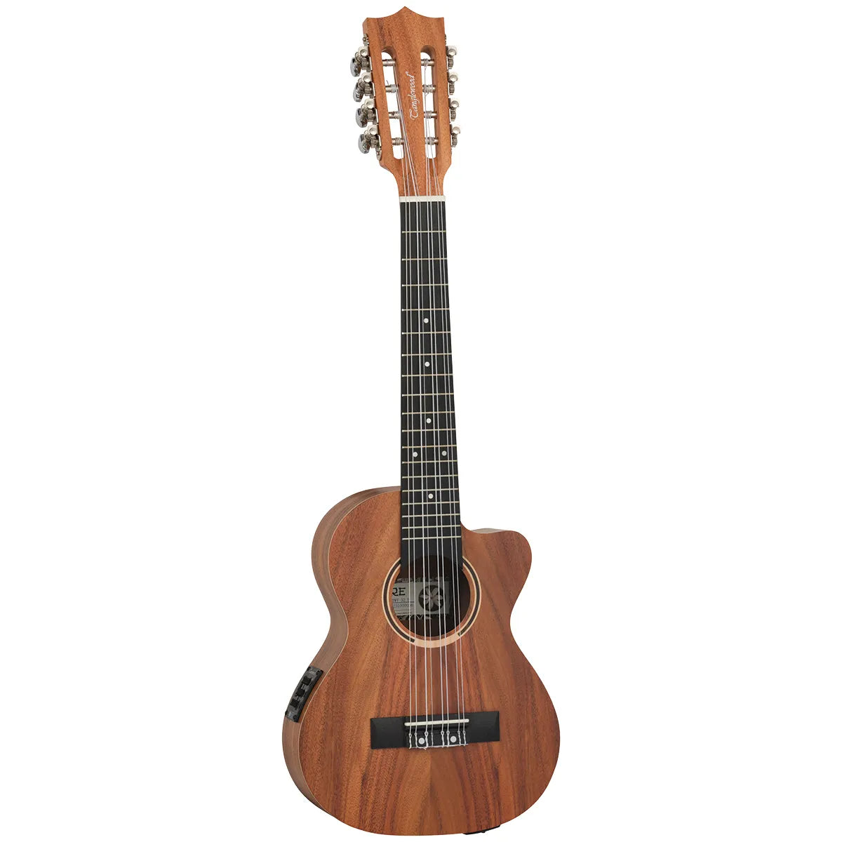 Tanglewood TWT32E Tiare Tenor 8-String Cutaway All Koa Ukulele with Pickup and Padded Gig Bag