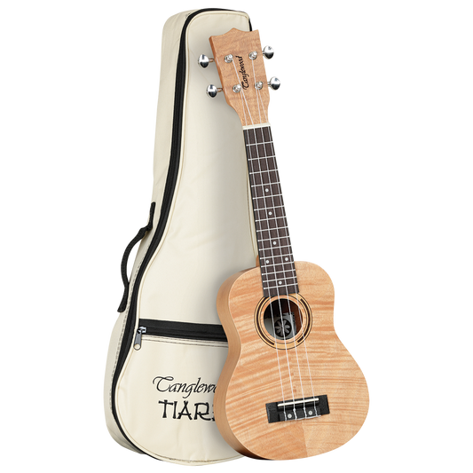 Tanglewood TWT5B Tiare Soprano Ukulele Flame Mahogany with Gig Bag