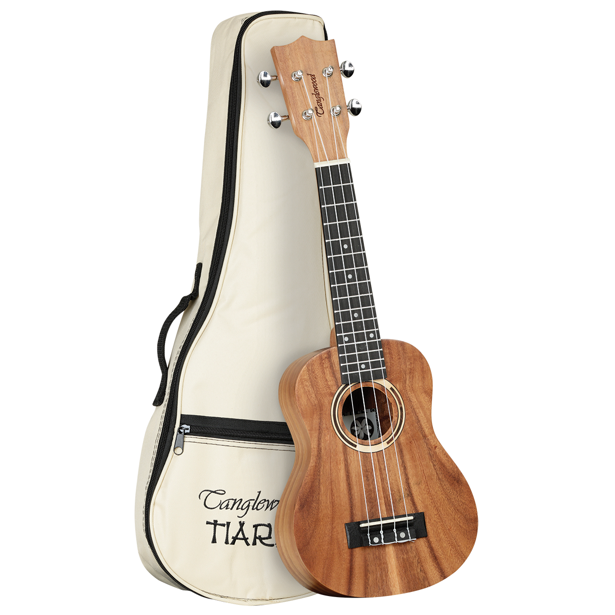 Tanglewood TWT7B Tiare Soprano Ukulele All Koa with Gig Bag