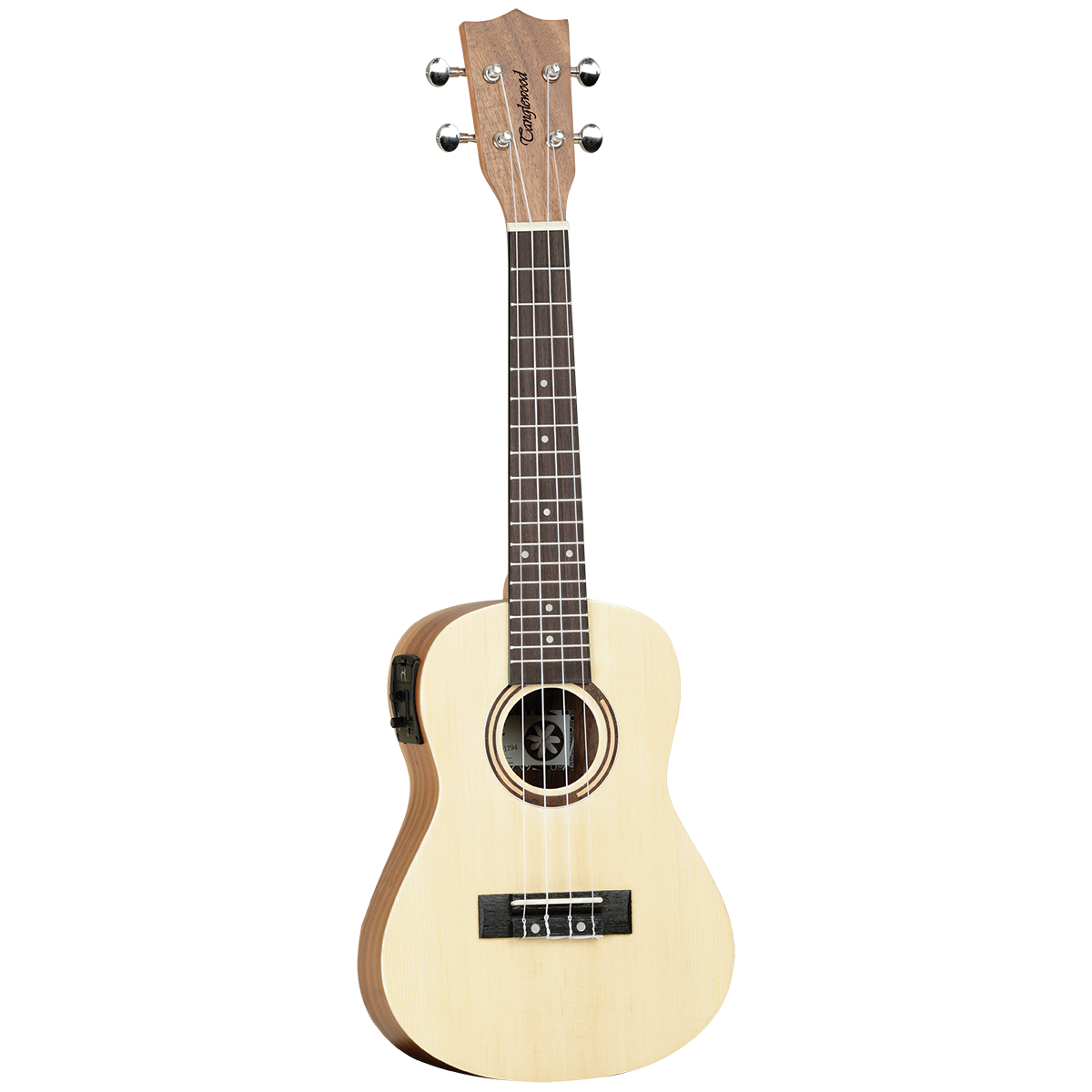 Tanglewood TWT9EB Tiare Concert Ukulele with Pickup, Spruce/Koa, Gig Bag Included — view 2