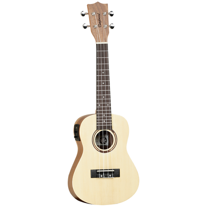 Tanglewood TWT9EB Tiare Concert Ukulele with Pickup, Spruce/Koa, Gig Bag Included — view 2