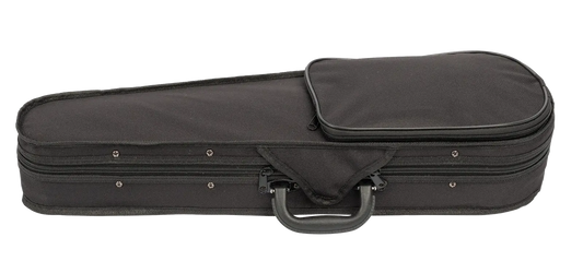 V-Case 1/8 Size Violin Case Moulded Poly Black Nylon Cover