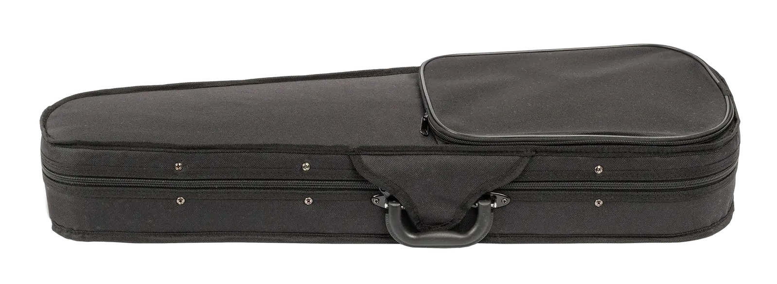 V-Case 1/4 Size Violin Case Moulded Poly Black Nylon Cover