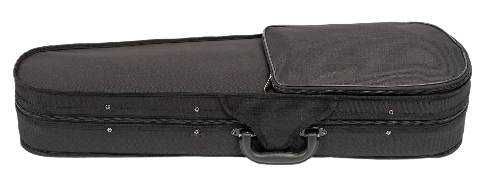 V-Case 1/2 Size Violin Case Moulded Poly Black Nylon Cover