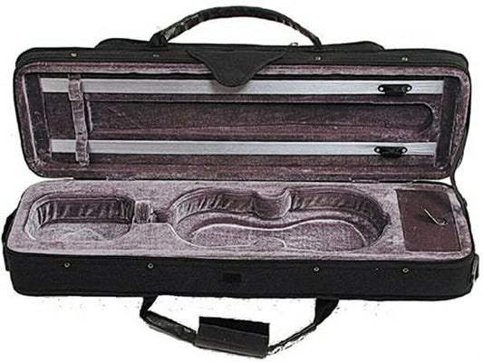 Stentor 4/4 Violin Case Rectangular Moulded Polystyrene Black Nylon Yarn