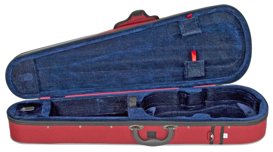 AMS 4/4 Violin Case - Maroon Nylon Waterproof with Shoulder Strap