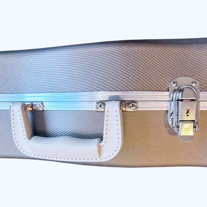 Torque ABS 4/4 Size Violin Case with Plush Interior and Lockable Latch — view 3