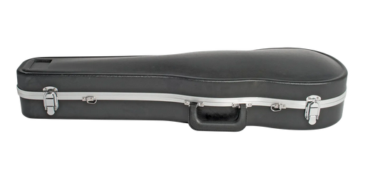V-Case 4/4 Size ABS Violin Case, Molded Black Plush Lined with Shoulder Strap