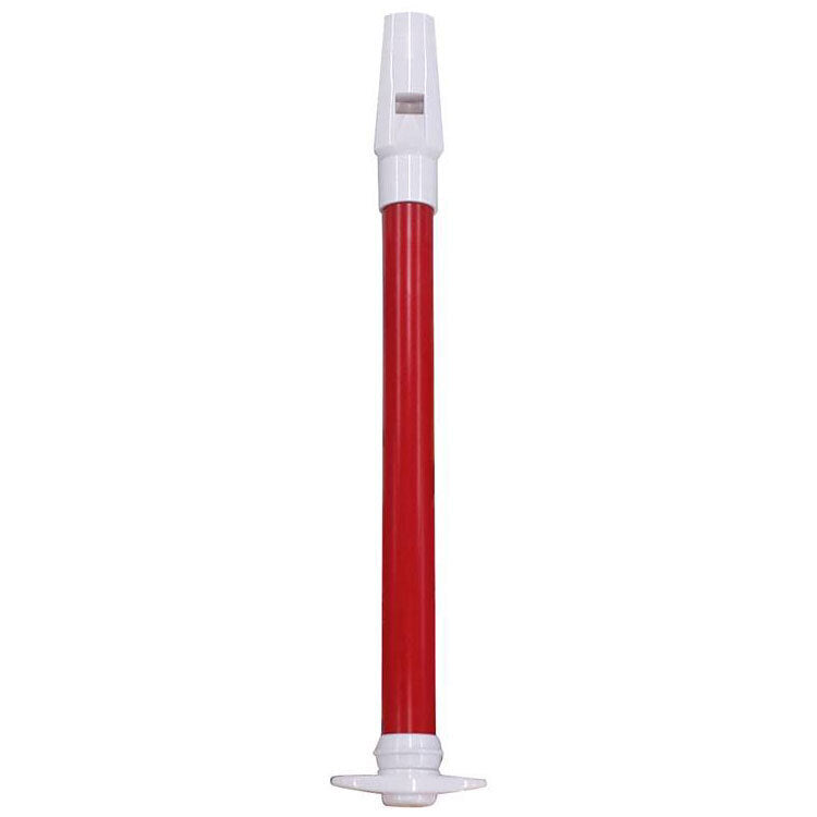Maxtone Red Slide Whistle with Slide-Out Pitch, 250mm Length, Plastic Construction