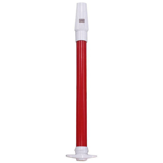 Maxtone Red Slide Whistle with Slide-Out Pitch, 250mm Length, Plastic Construction