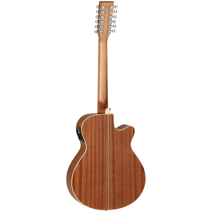 Tanglewood TW12CELH Winterleaf Acoustic Guitar 12-String Left Handed Super Folk Natural w/ Pickup & Cutaway — view 2