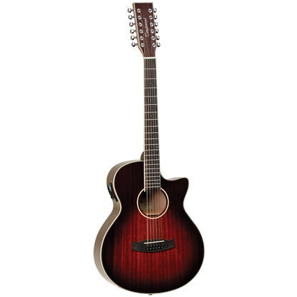 Tanglewood TW12VCEAVB Winterleaf Venetian C/E 12-String Vintage Burst