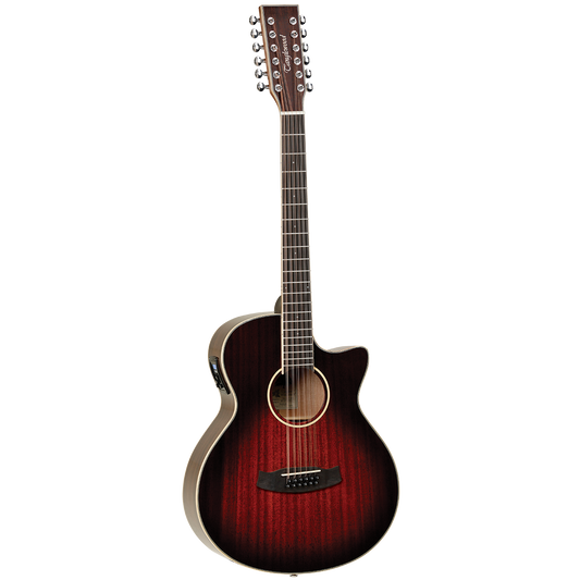 Tanglewood TW12VCEAVB Winterleaf Venetian C/E 12-String Vintage Burst