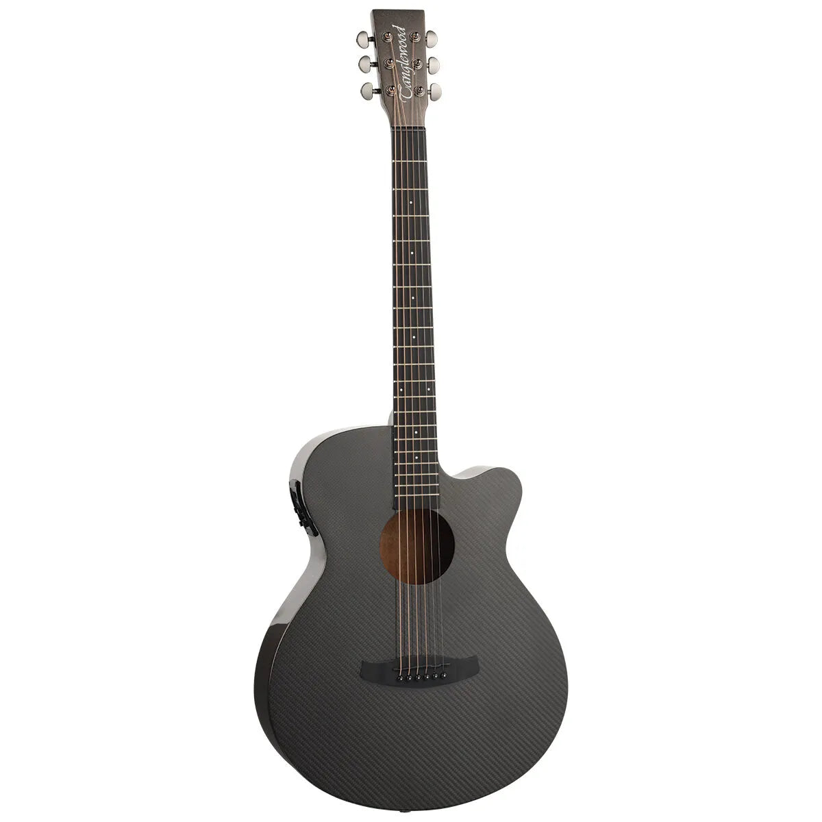 Tanglewood Winterleaf Carbon Fibre Super Folk C/E Acoustic Guitar TW4-CE-CBN — view 2