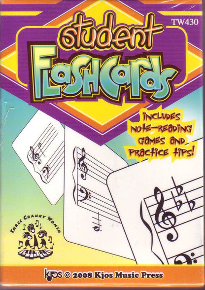 Student Flash Cards for Major and Minor Key Signatures and Notes — view 2