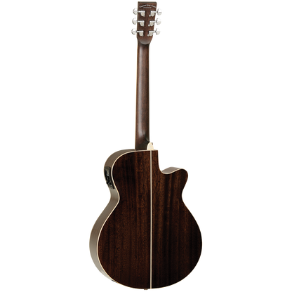 Tanglewood Winterleaf Acoustic Guitar Super Folk Left Handed Antique Vintage Burst w/ Pickup & Cutaway — view 2