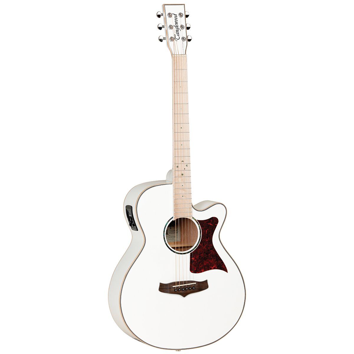 Tanglewood TW4BLW Winterleaf Blonde Superfolk C/E Guitar White Gloss