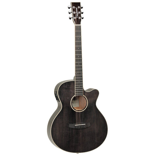 Tanglewood TW4BS Winterleaf Super Folk C/E Acoustic Guitar Black Shadow Finish