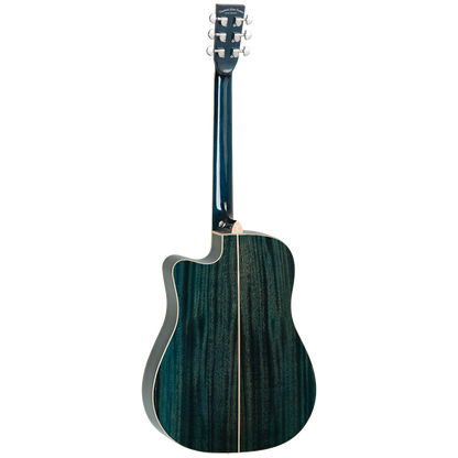 Tanglewood TW5BLA Winterleaf Blonde Dreadnought C/E Aquamarine Gloss — view 2