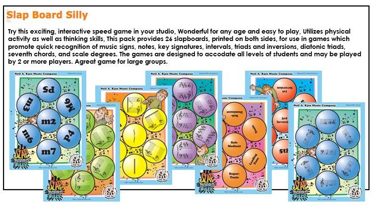 Slap Board Silly Music Game - TCW Resources - 26 Double-Sided Slapboards for Music Theory Education — view 2