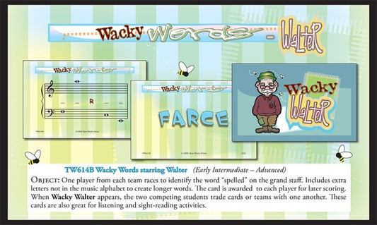 Wacky Words Starring Walter Theory Card Game by TCW Resources