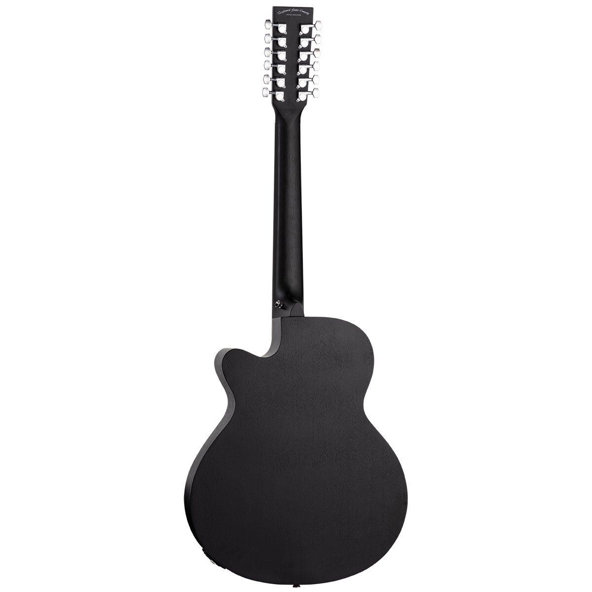 Tanglewood TWBBSFCE12 Blackbird SuperFolk 12-String Cutaway Guitar Smokestack Black — view 2