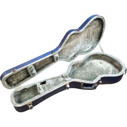 Torque ABS Acoustic Guitar Case for OM/000 Size in Blue Finish — view 2