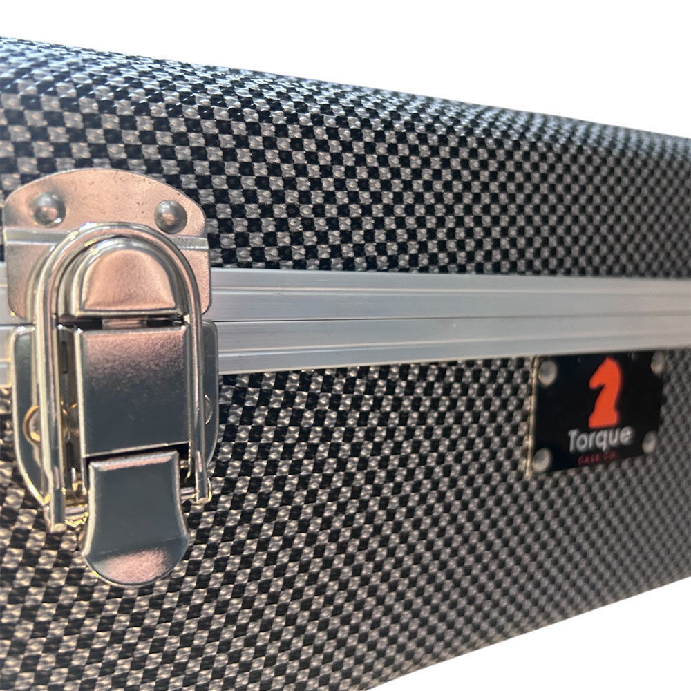 Torque Deluxe ABS Acoustic Guitar Case for 6/12-String - Black/White Finish — view 4